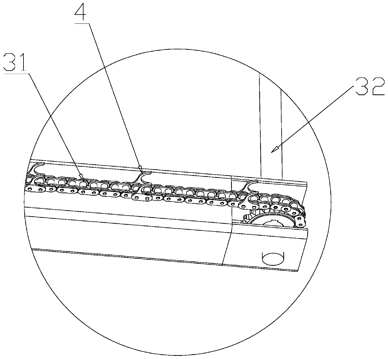 Double-block-type sleeper truss unstacking mechanism