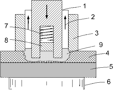 Solid phase spot welding method