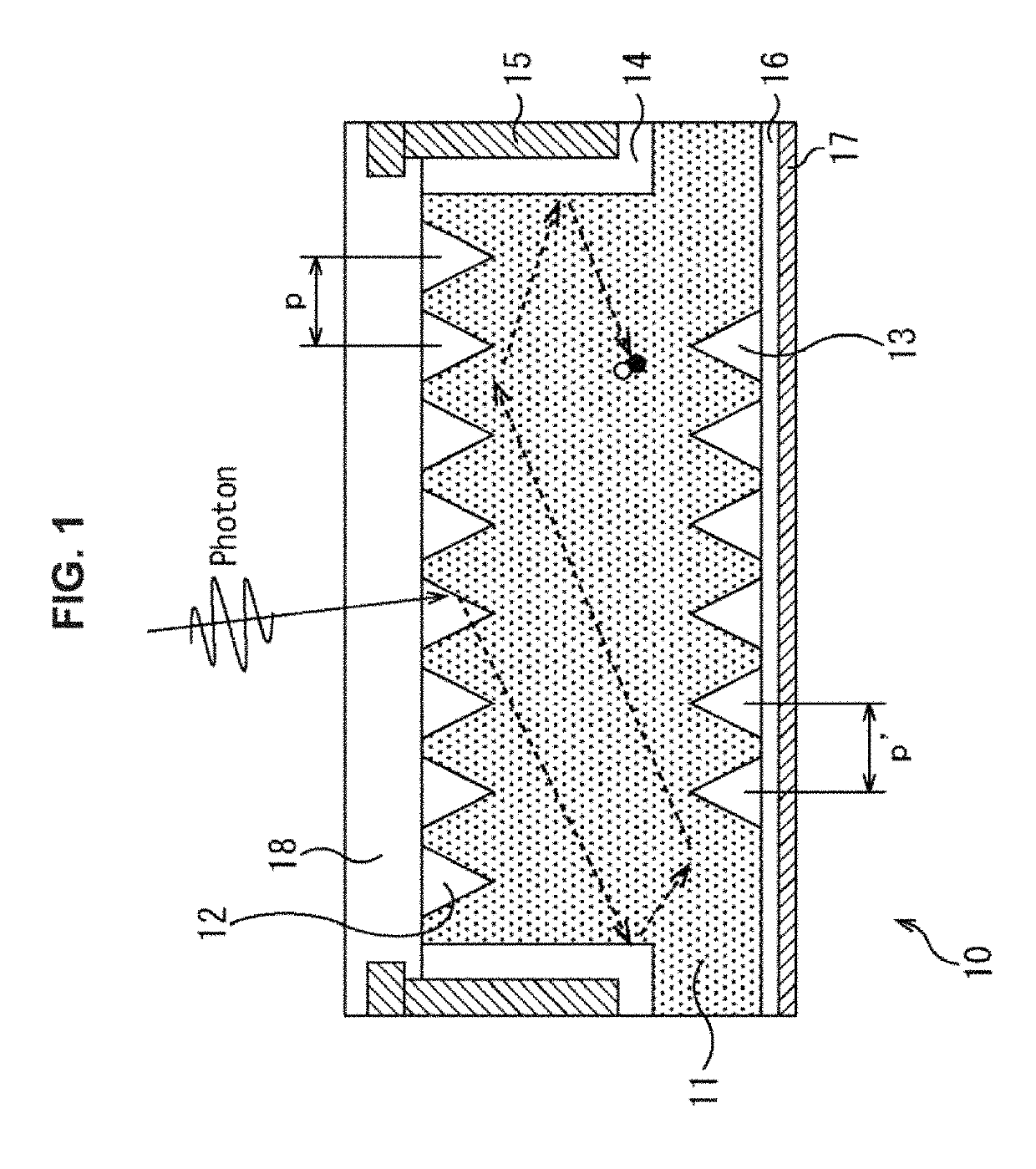 Solid state imaging element and electronic device to obtain high sensitivity of light on a long wavelength side