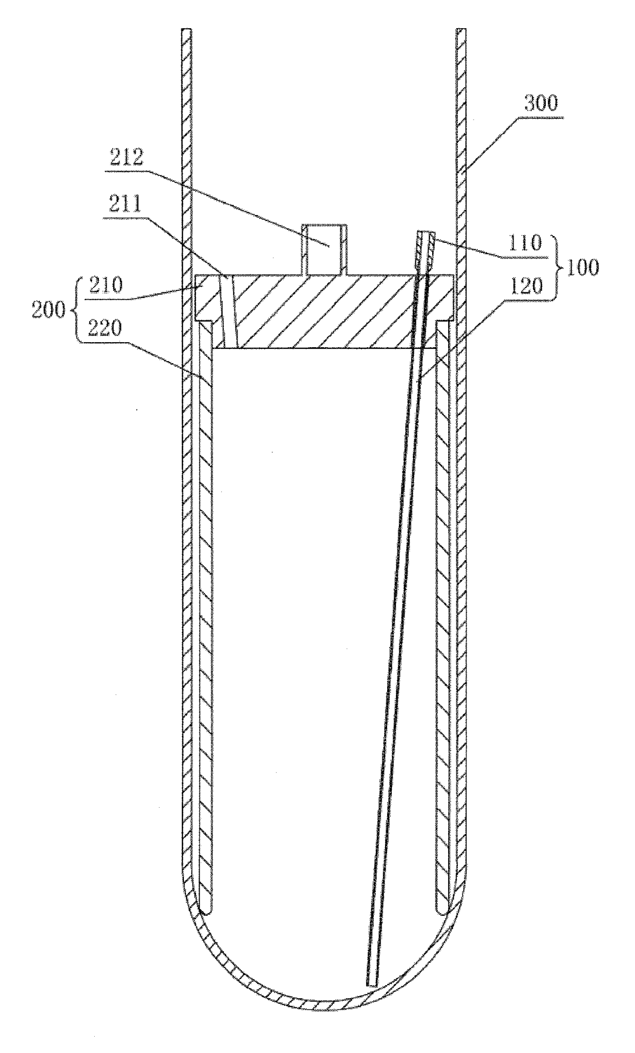 An aliquoting and freezing storage device