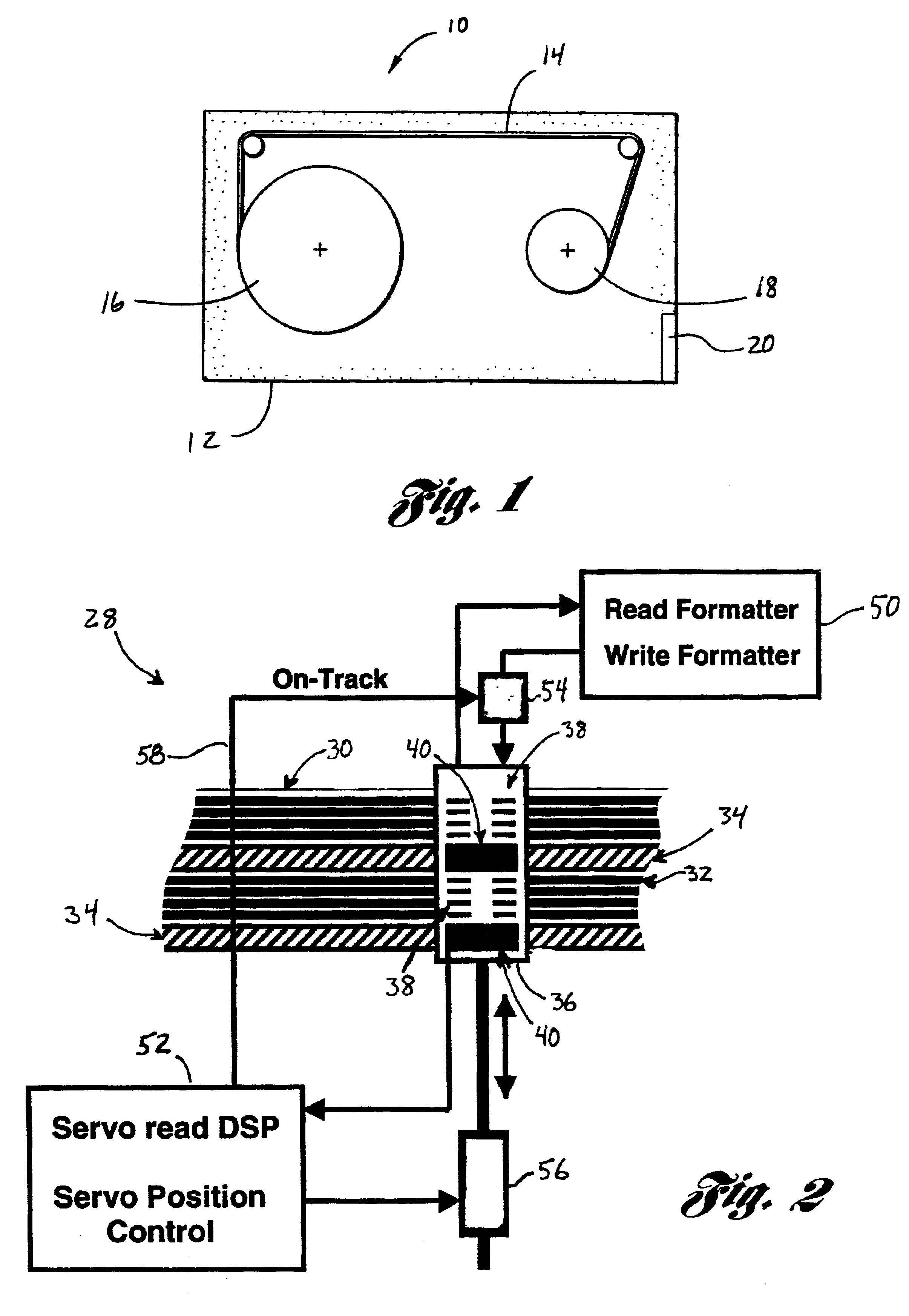 System and method for recovery from writing errors during data storage