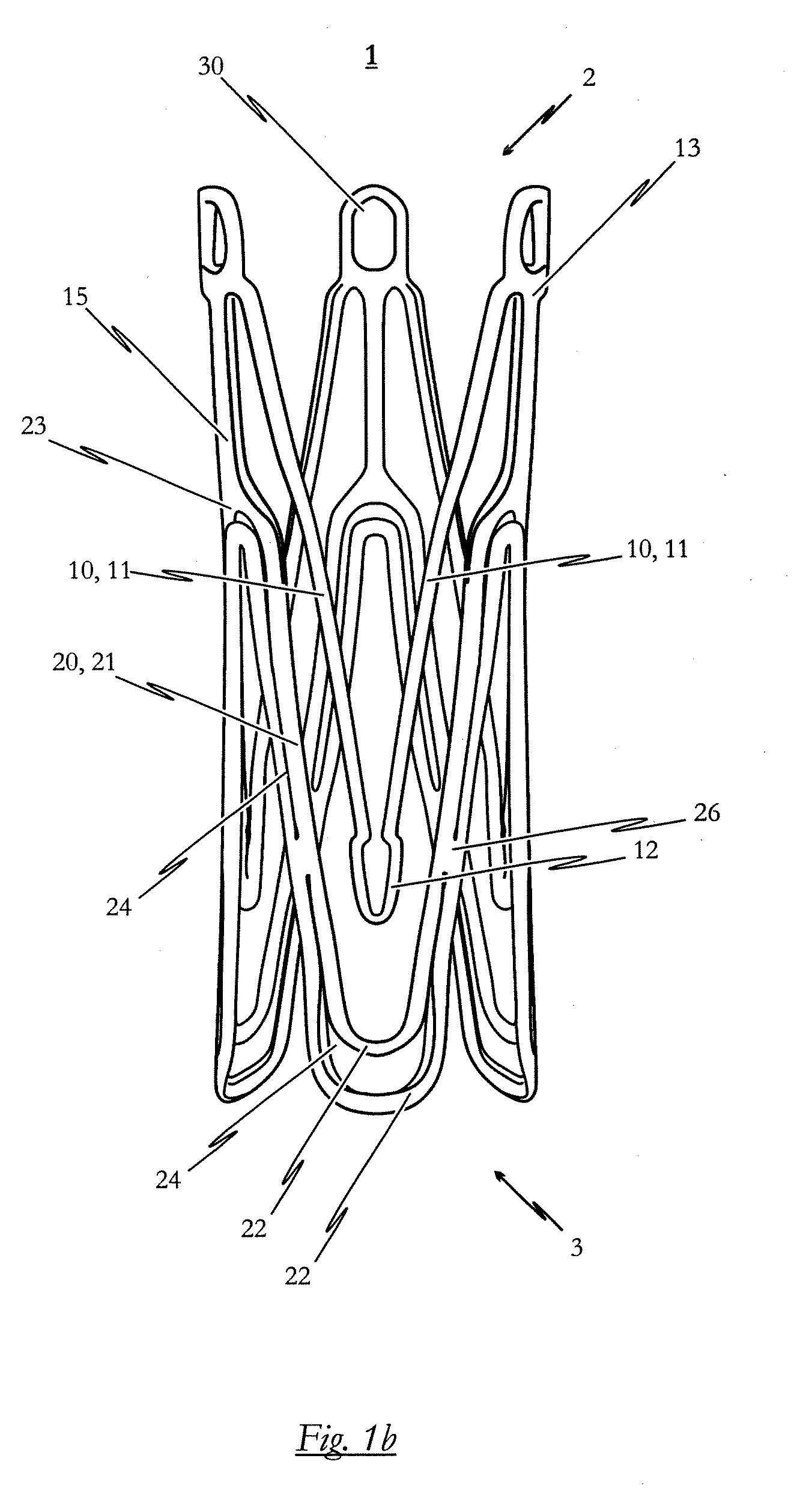 Medical Device for Treating A Heart Valve Insufficiency or Stenosis