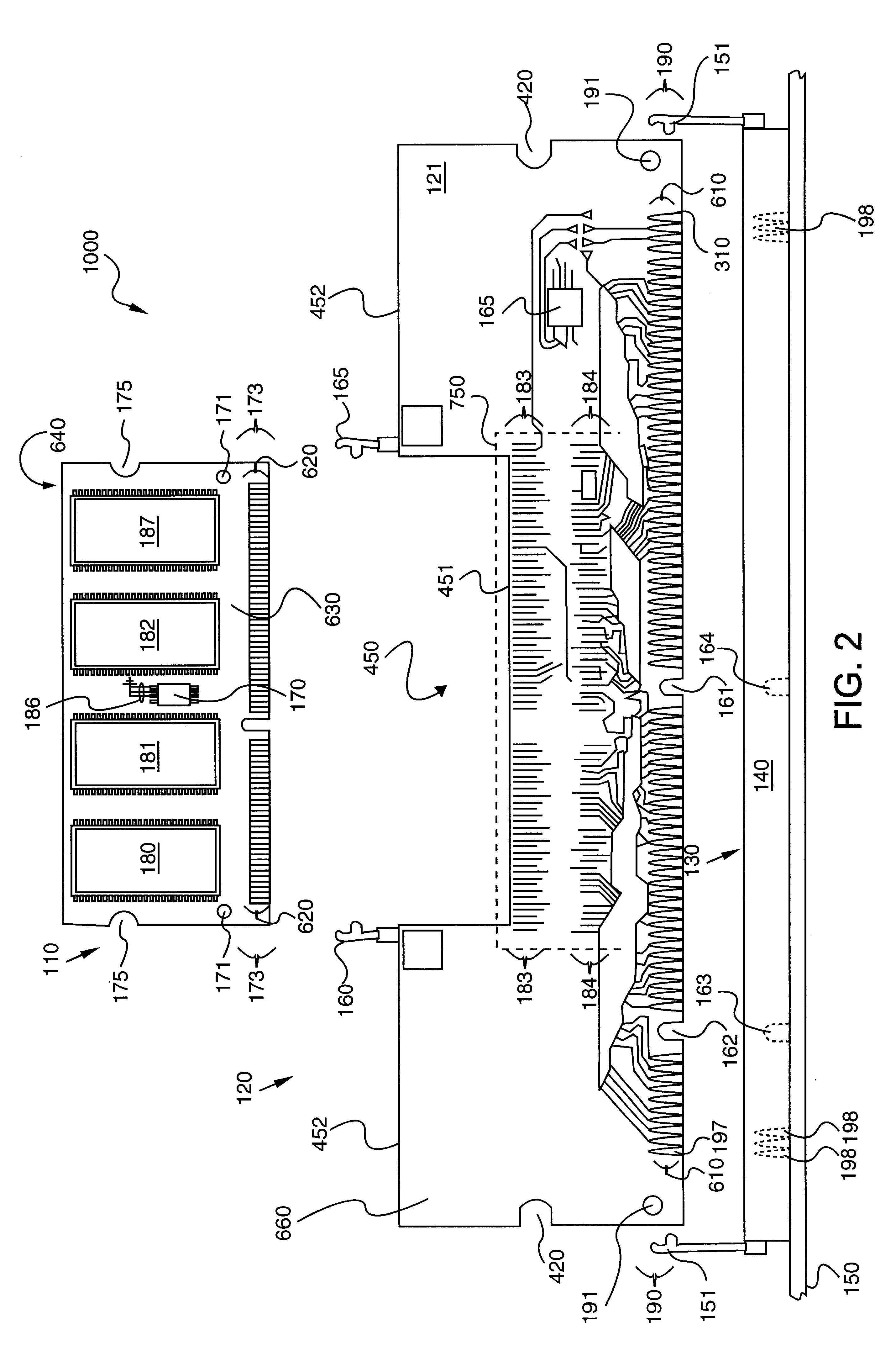 Interface that allows testing and using memory modules in computer systems not designed for the modules