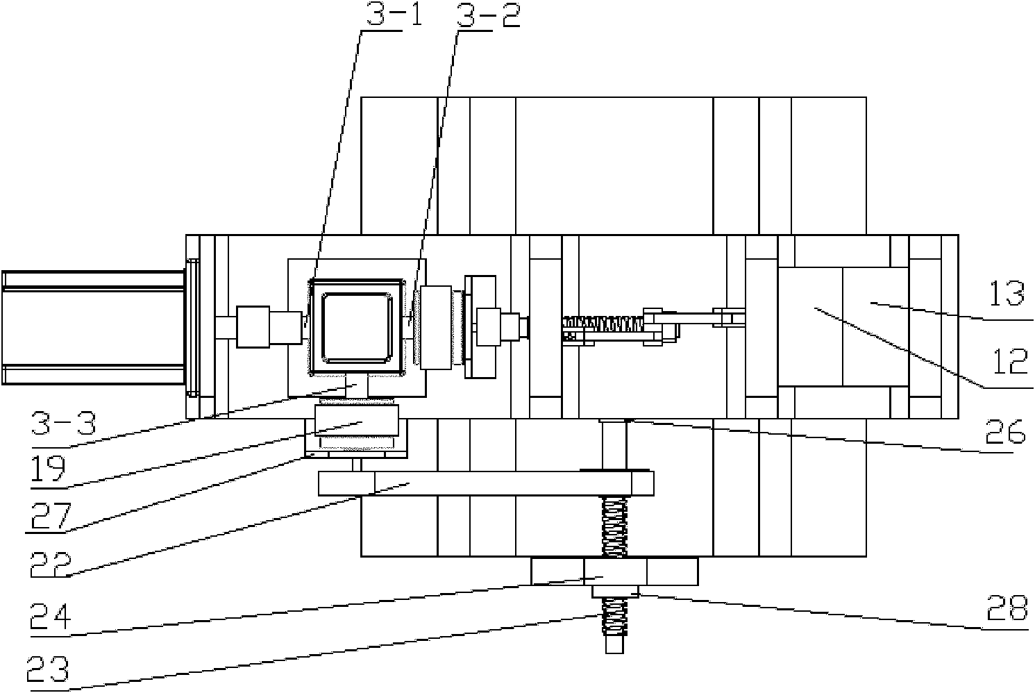 Single-motor-driven all-electric mold closing and moving system and implementation method and application thereof