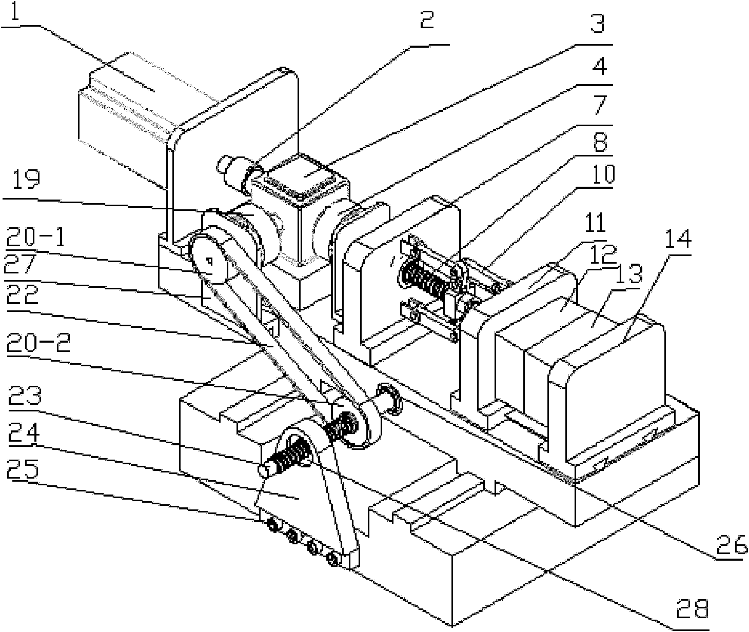 Single-motor-driven all-electric mold closing and moving system and implementation method and application thereof