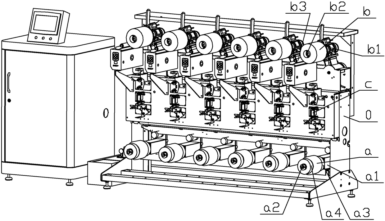 Viscose filament whole machine mechanism