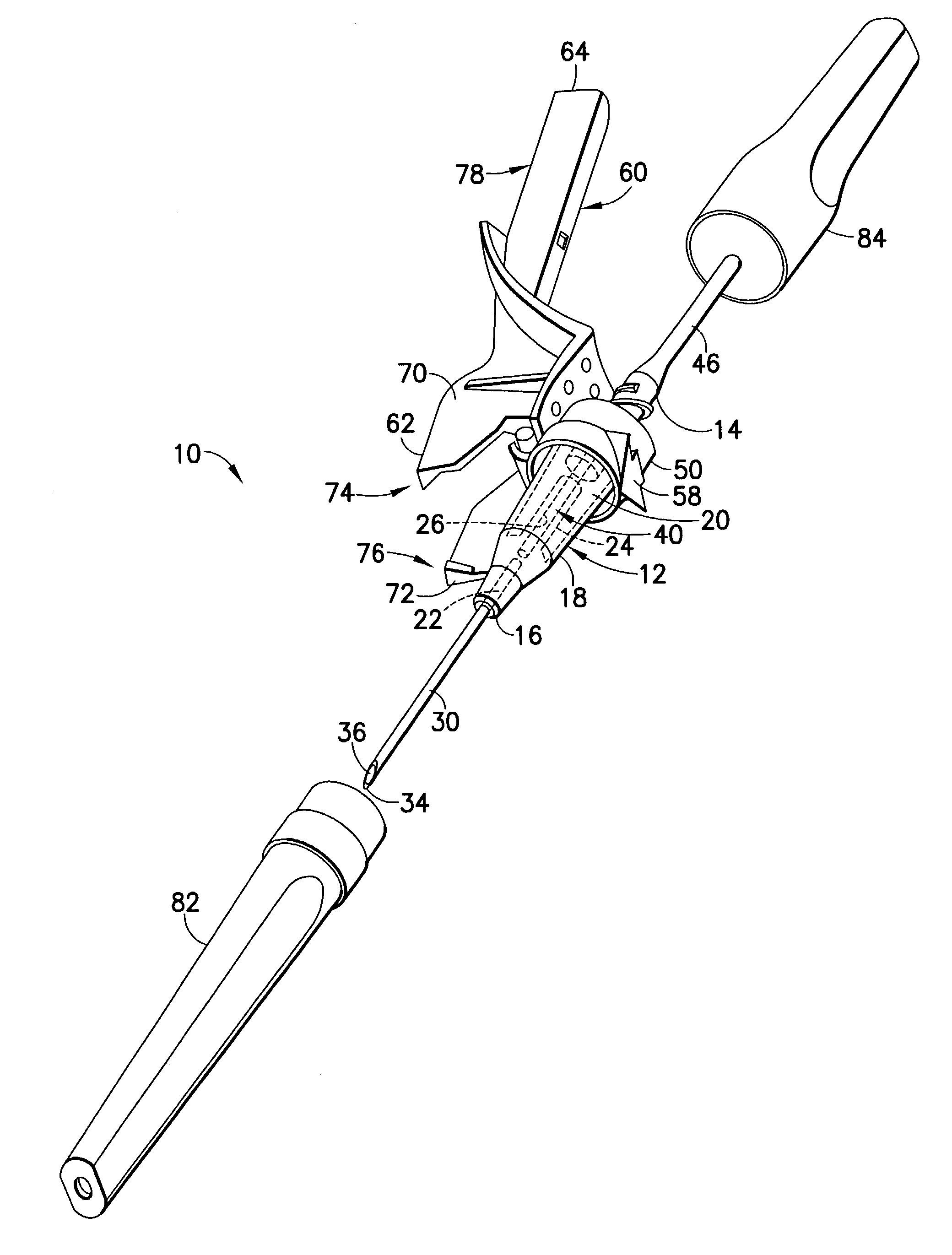 Flashback blood collection needle with needle shield