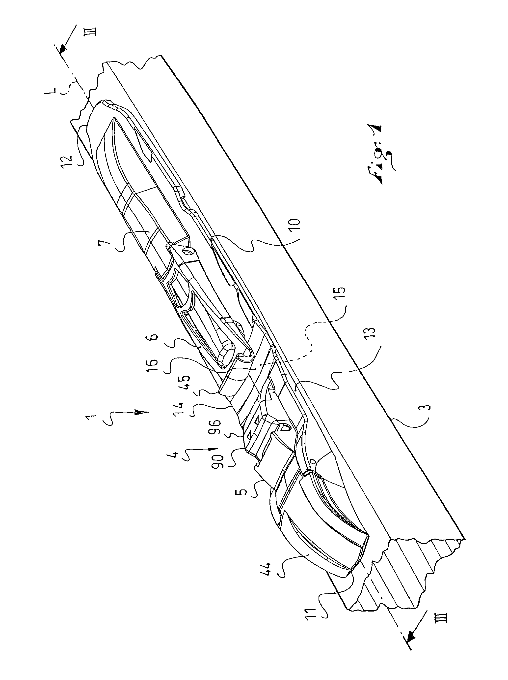 Assembly including a device for removably affixing a base to a plate