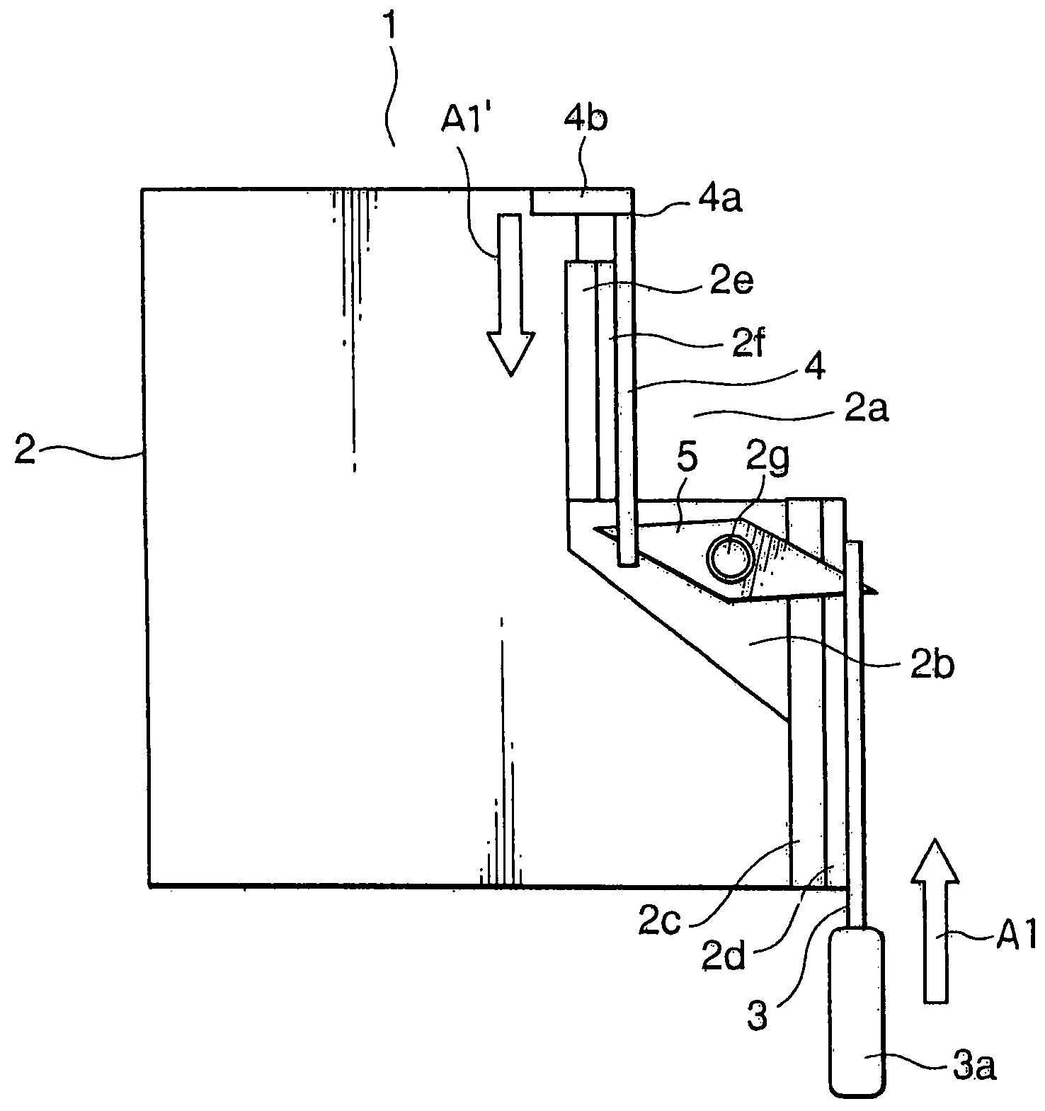 Connector in which even a narrow card is smoothly guided to a connecting position