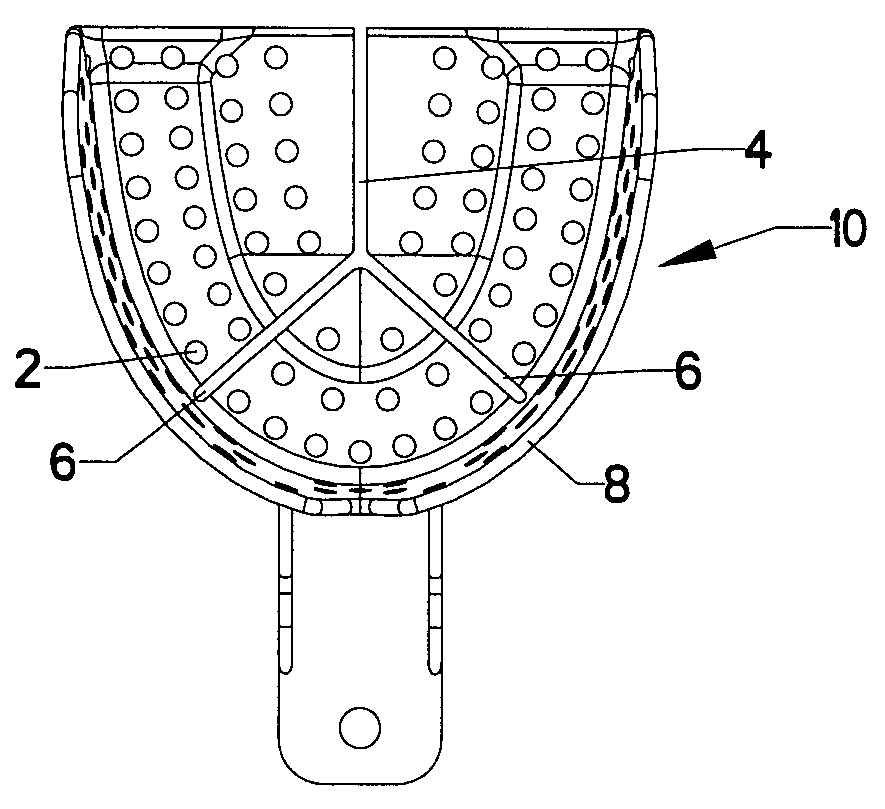 Adjustable dental impression tray