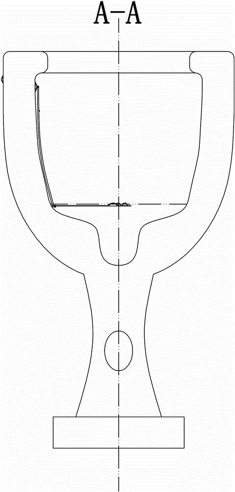 Water closet with anti-splash device and anti-splash device