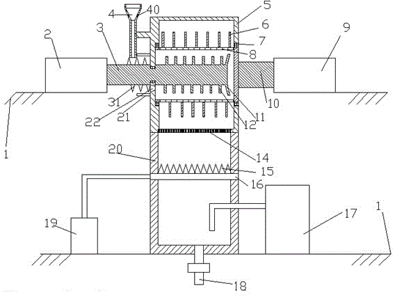 Nut protein extraction device with output pipe and feeding sensor