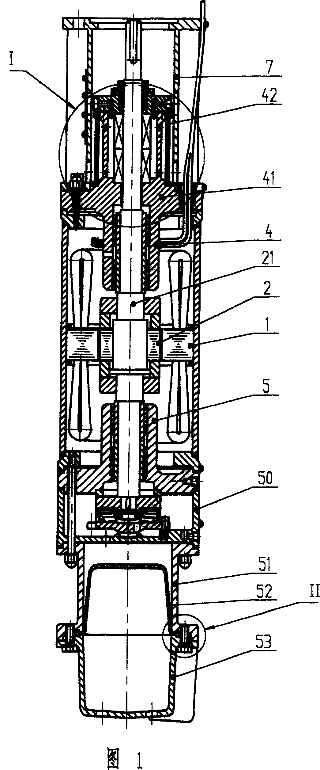 Submersible motor for hot water well