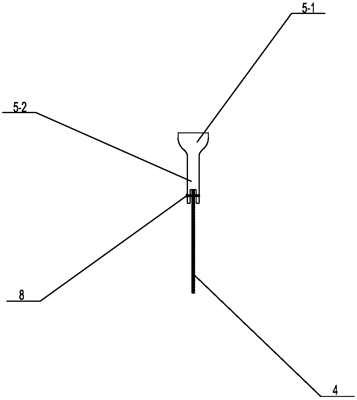 Automatic centering type direct rock tensile test device