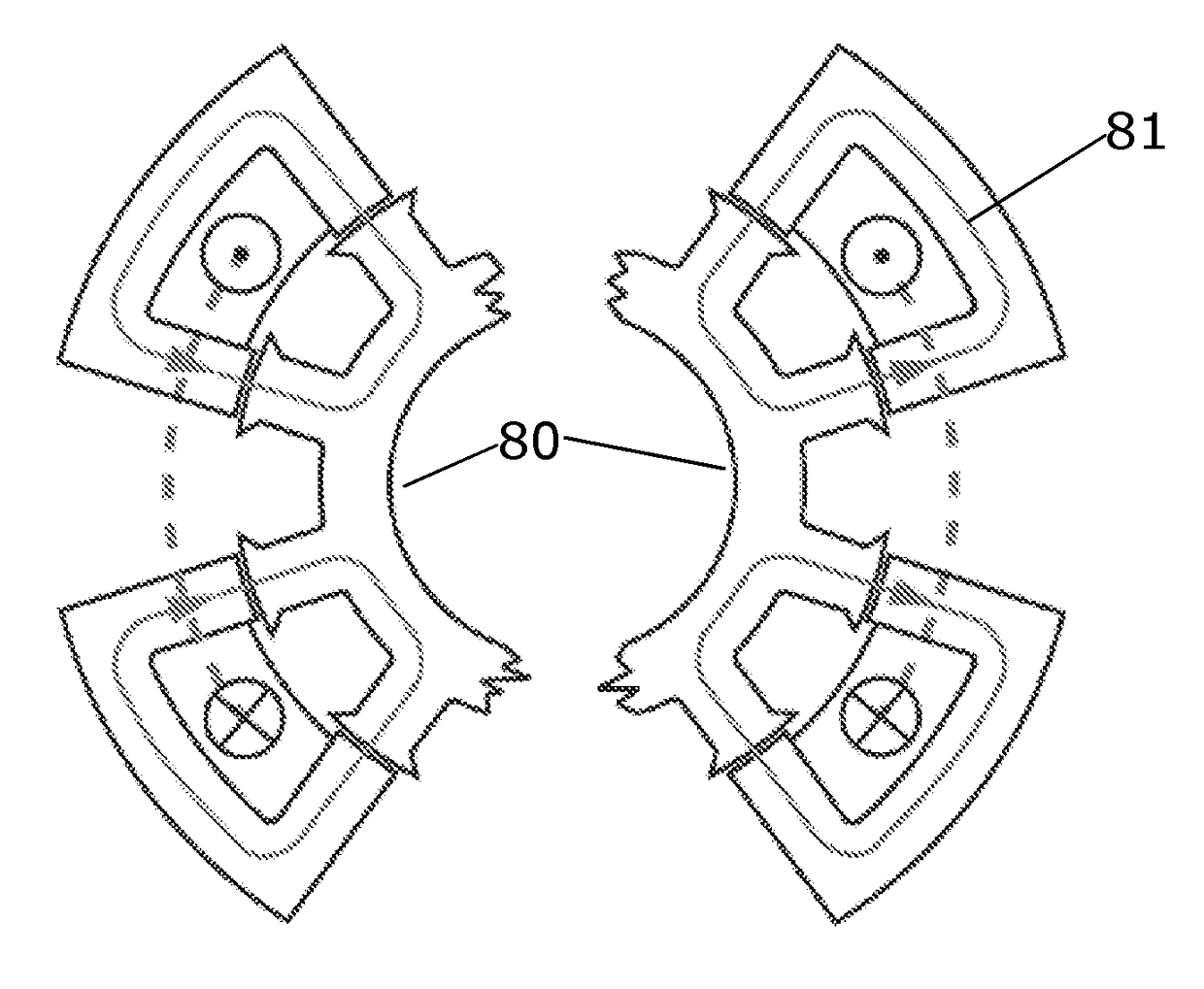 Double u-core switched reluctance machine