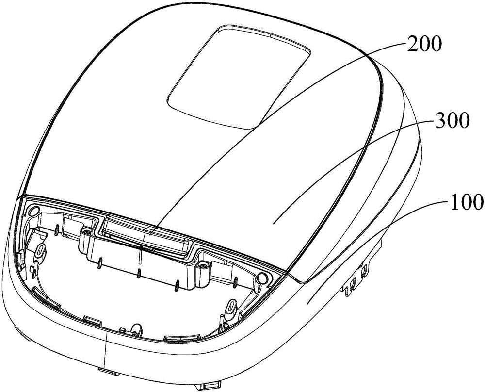 Cover closing structure of household appliance, electric rice cooker or electric pressure cooker and household appliance