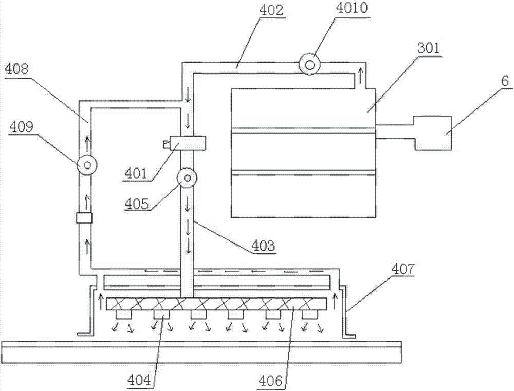 A kind of asphalt pavement hot-in-place recycling machine for recycling asphalt smoke and dust