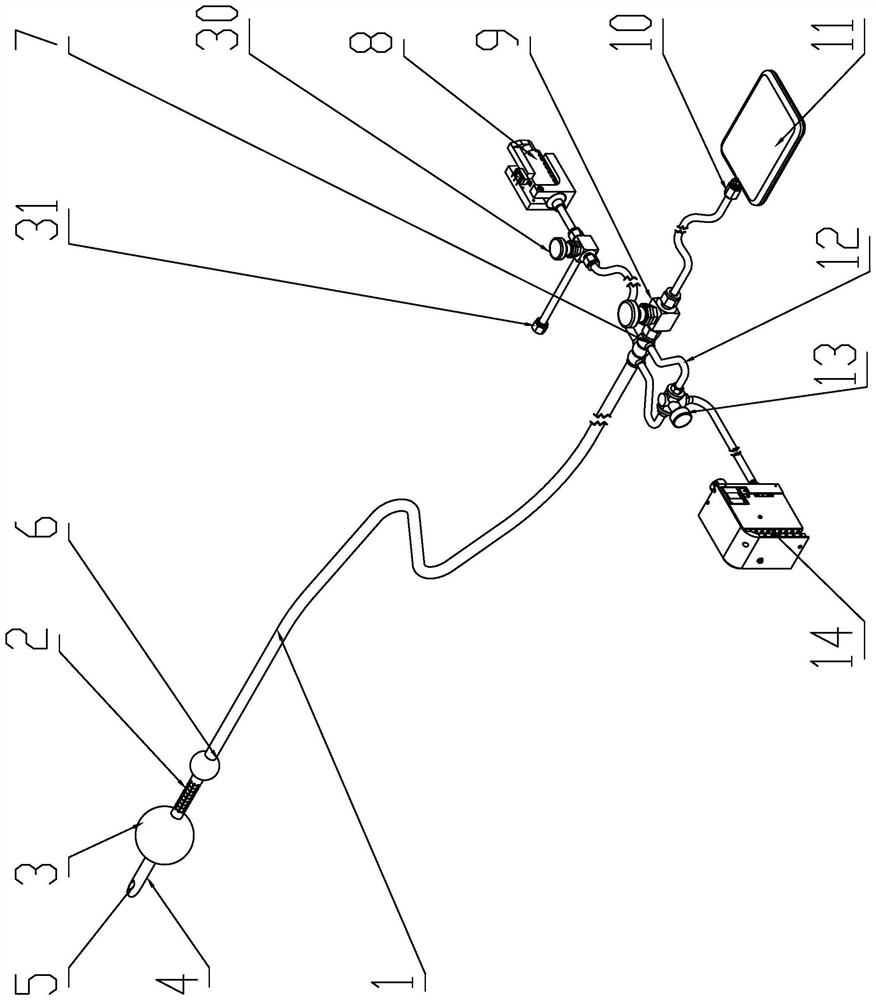 Urethral catheter with anesthesia function