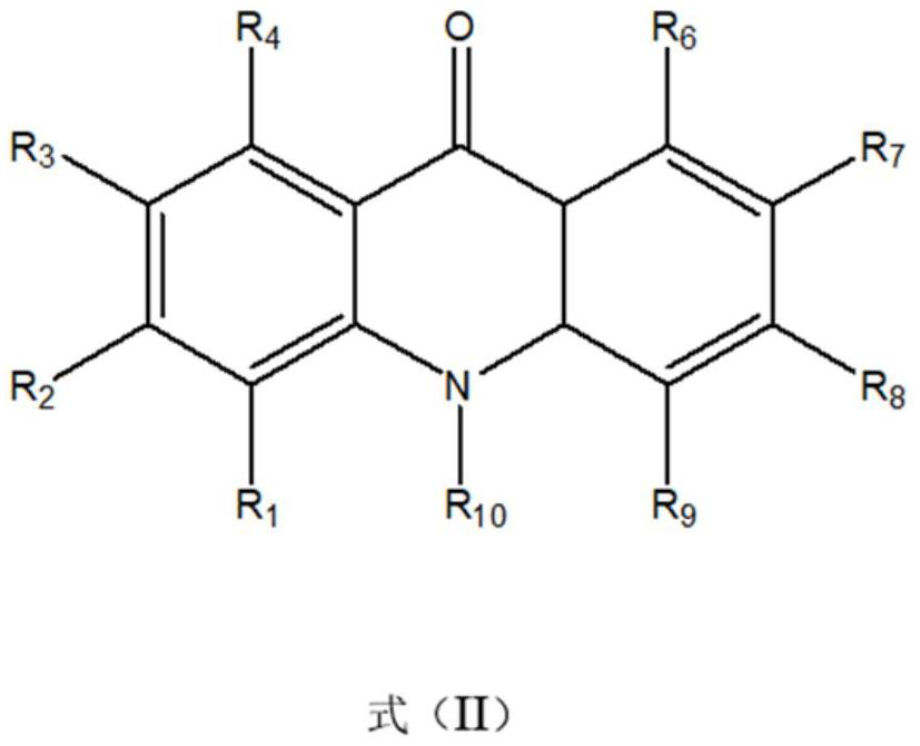 Thermally activated delayed fluorescent material and preparation method and application thereof