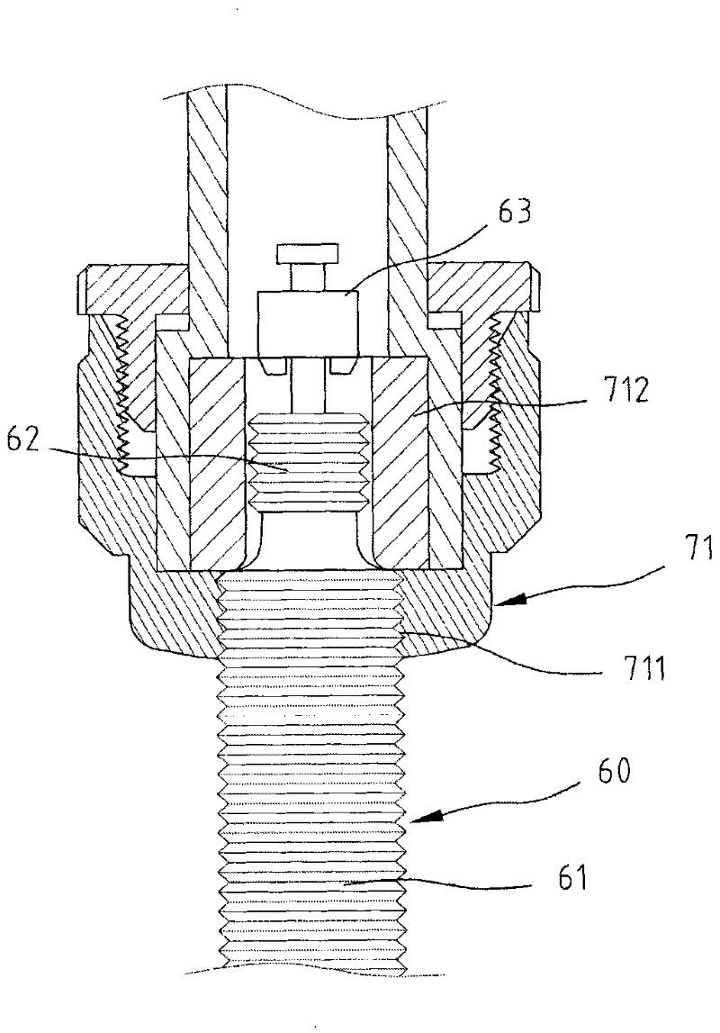 Charging nozzle of inflation pump