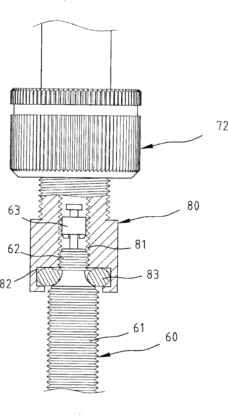 Charging nozzle of inflation pump