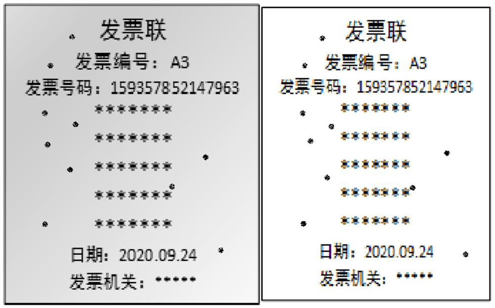 Invoice content identification method and device