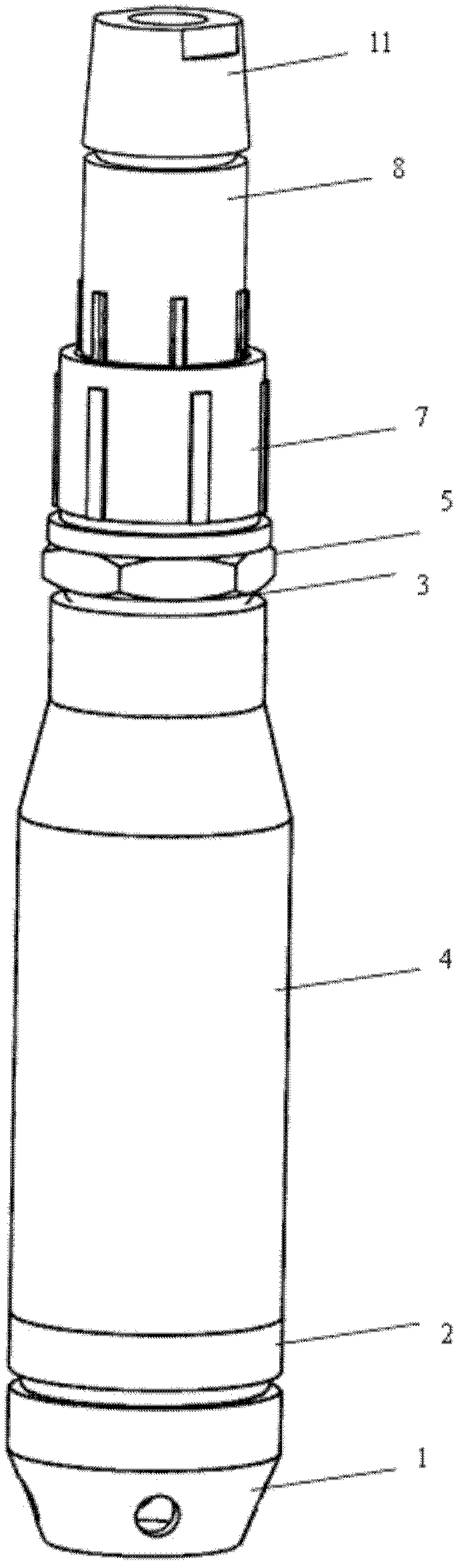 Detachable throw-in type liquid transmitter