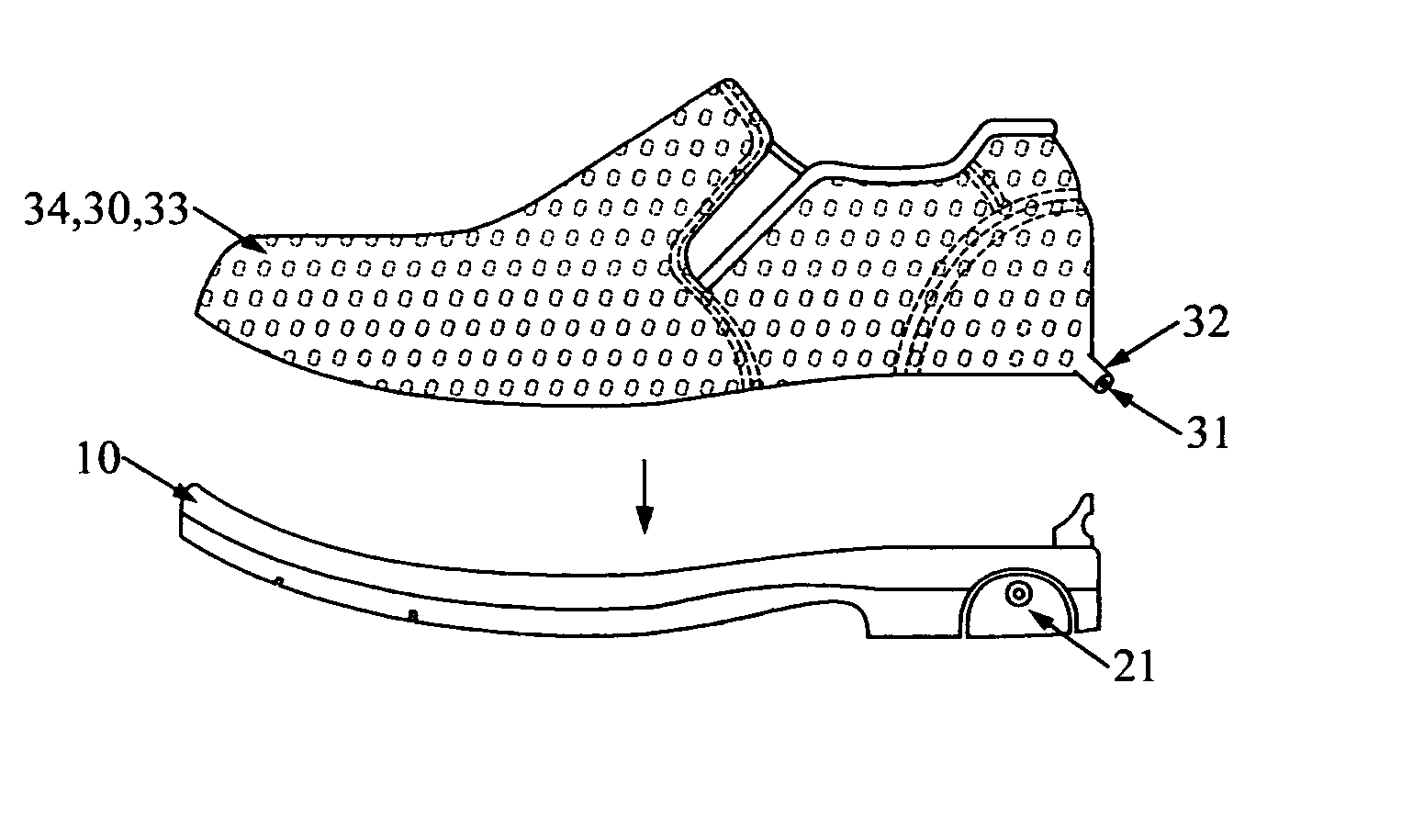 Helium injected footwear with adjustable shoe size upper and adjustable firmness sole