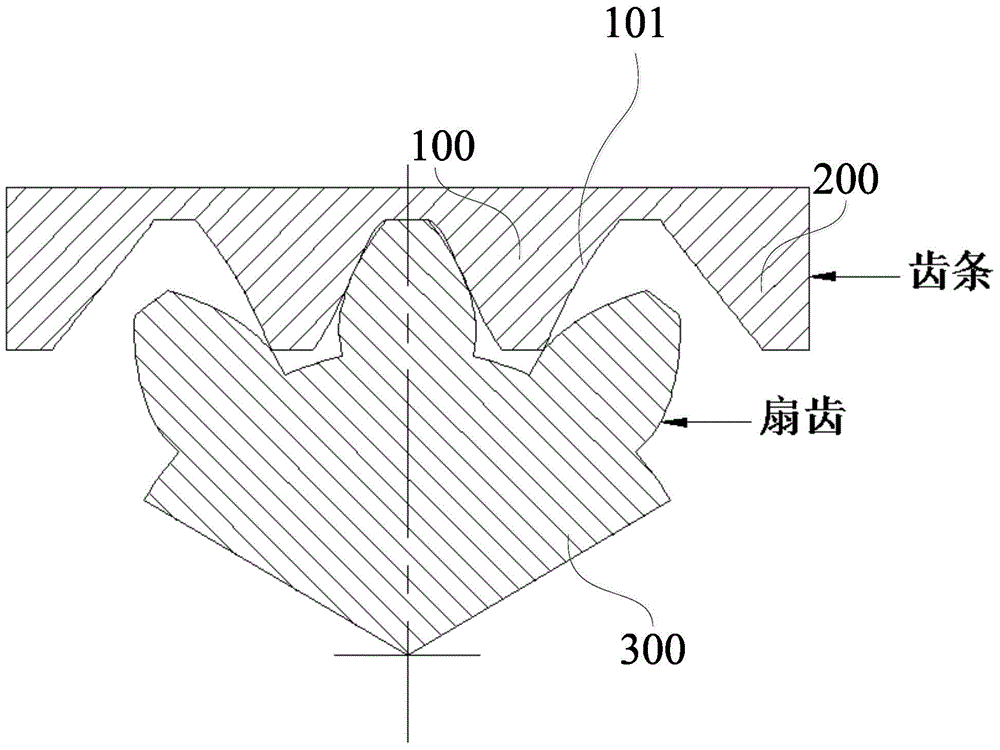 Variable ratio rack and power steering gear