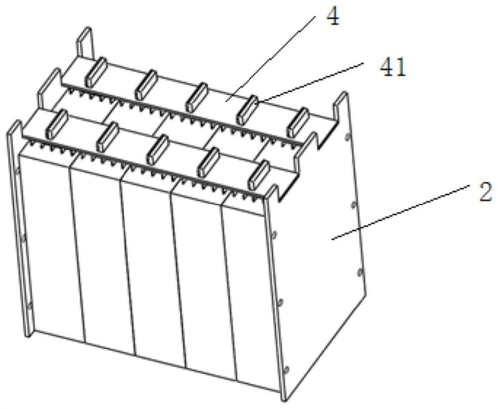 Connection structure of flexibly-packaged high-capacity battery cell and pole