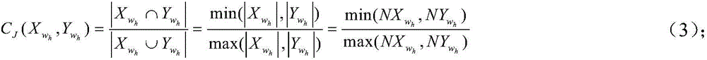 Method for determining document similarity based on improved Jaccard coefficients