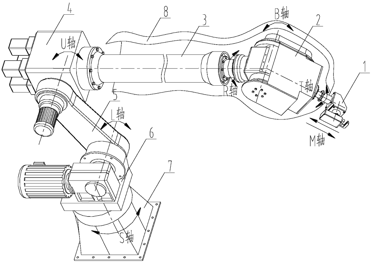 Fire-fighting robot for closing valve in case of fire