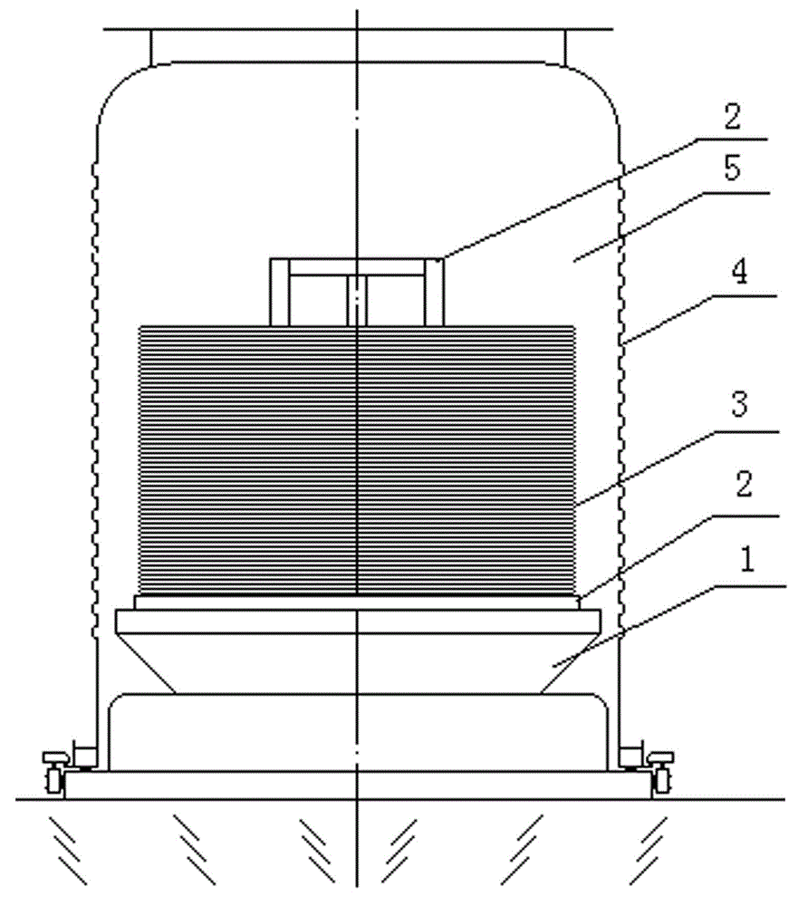 Bell type full-argon protective annealing method of titanium coil rod wire