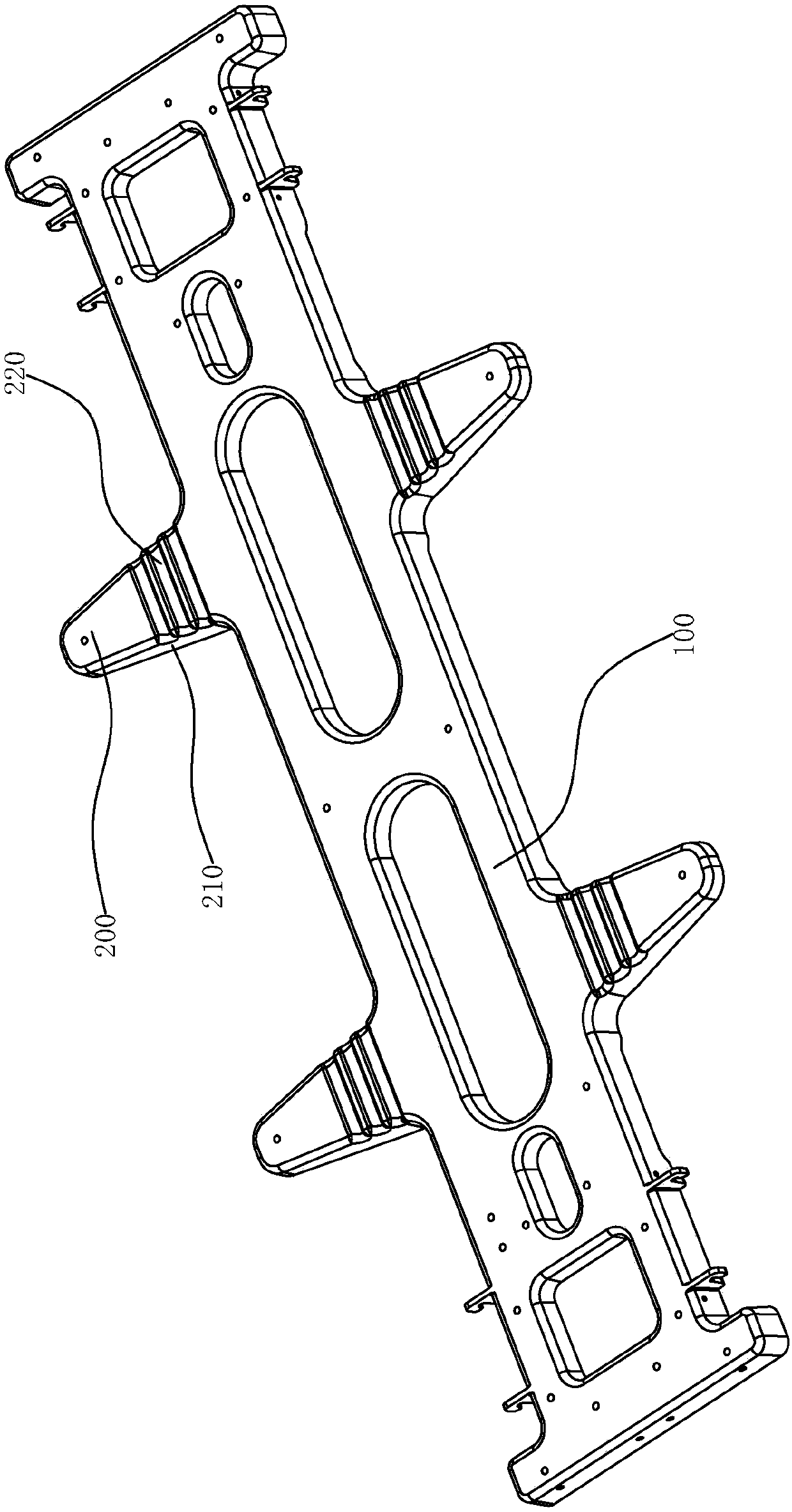 Chassis structure for kid automobiles