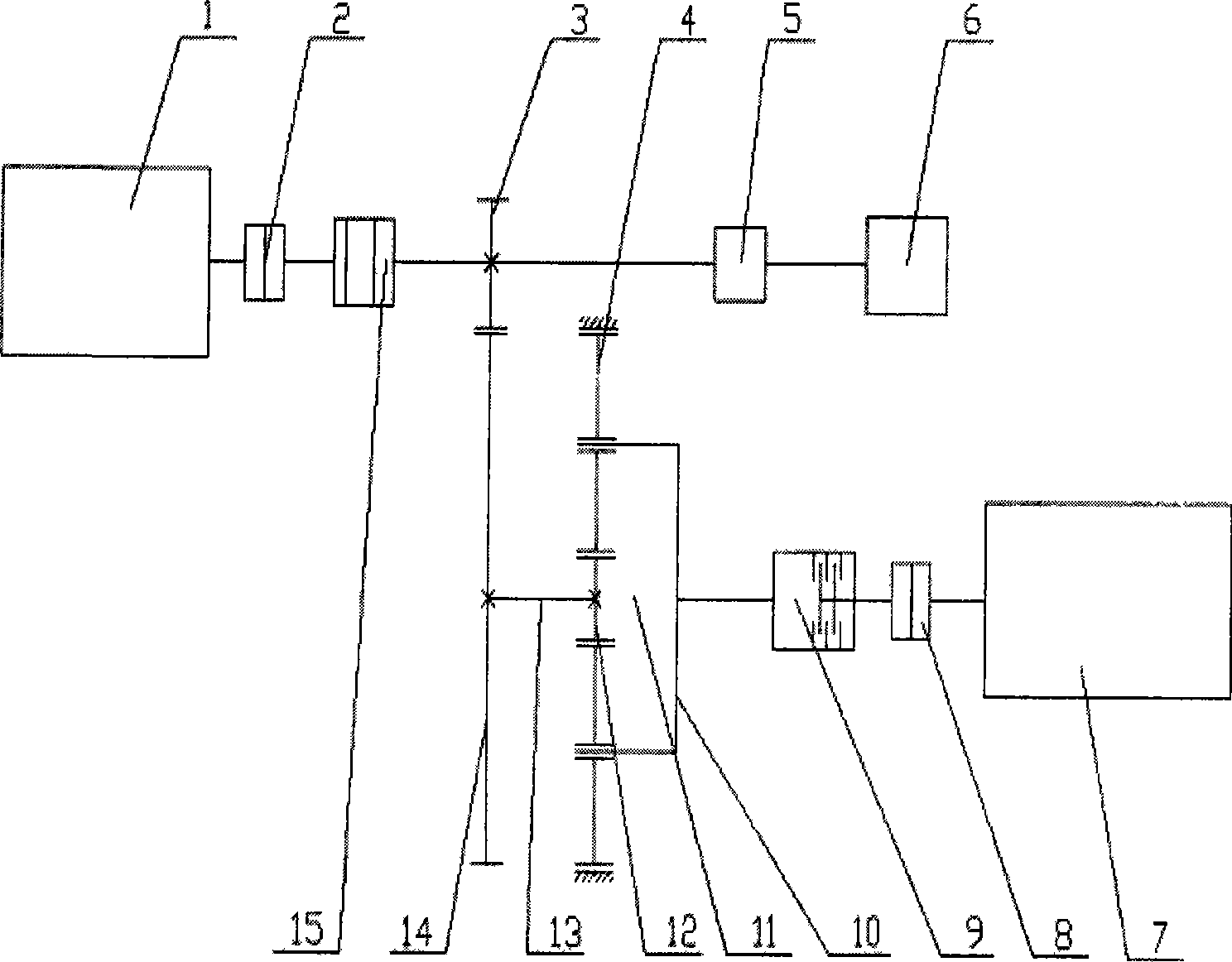 Idle load controllable initiating and stepless speed regulating device used for overload mechanical apparatus