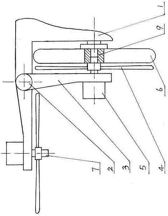 Overturning propeller device