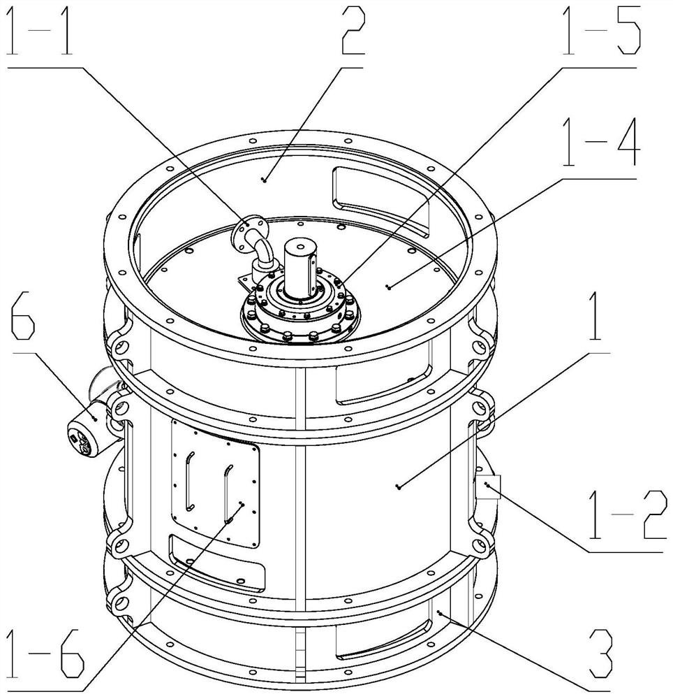 Vertical water-cooling double-cylinder type permanent magnet speed regulator