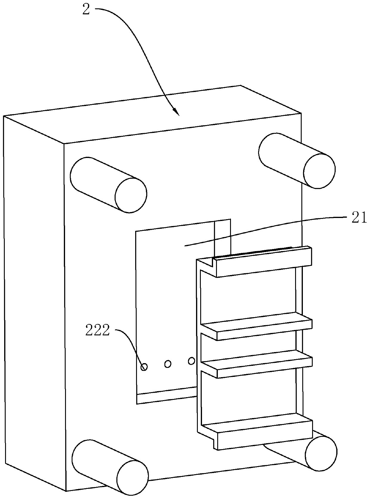 Injection mold with automatic waste removal