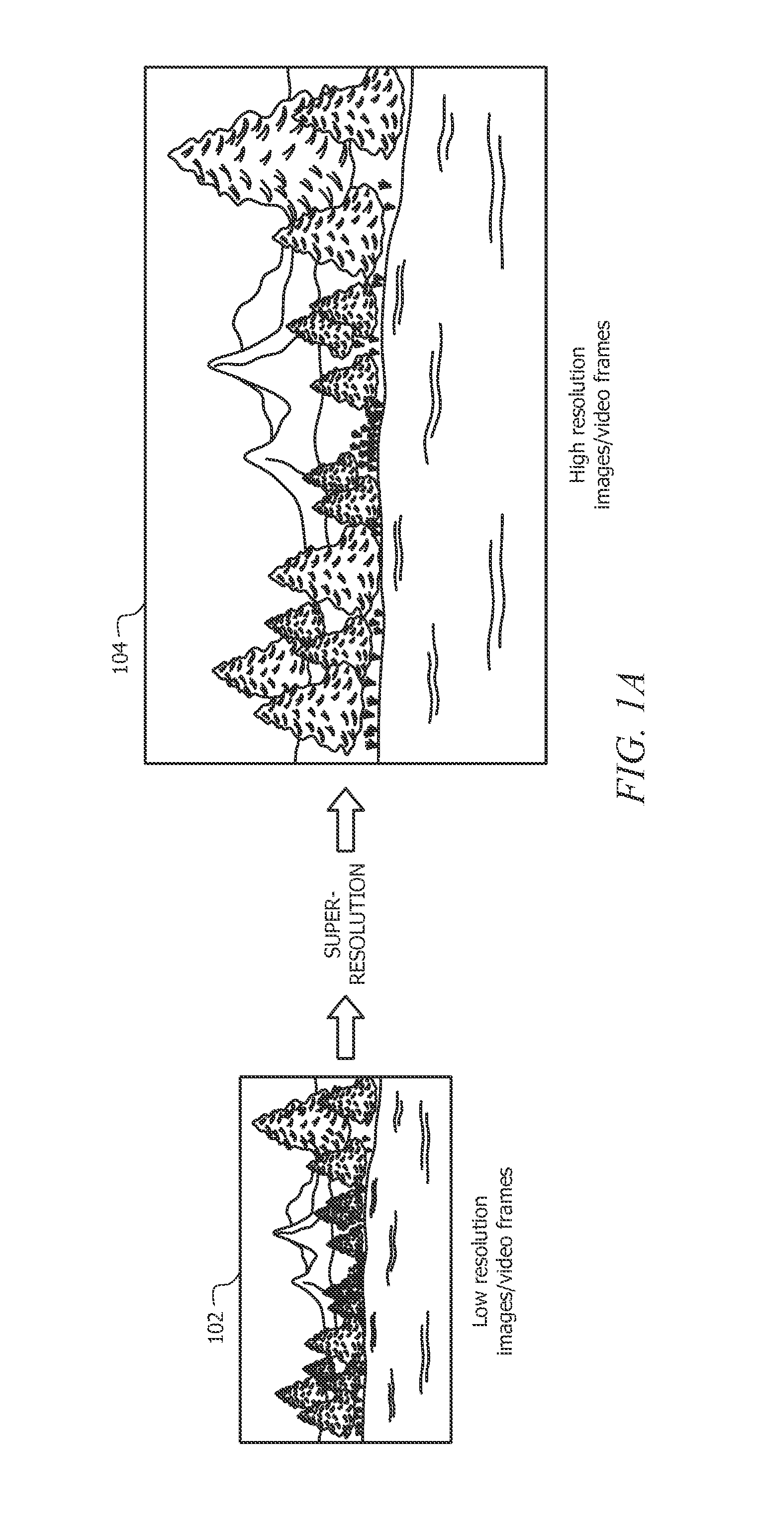 Apparatus, system, and method for multi-patch based super-resolution from an image