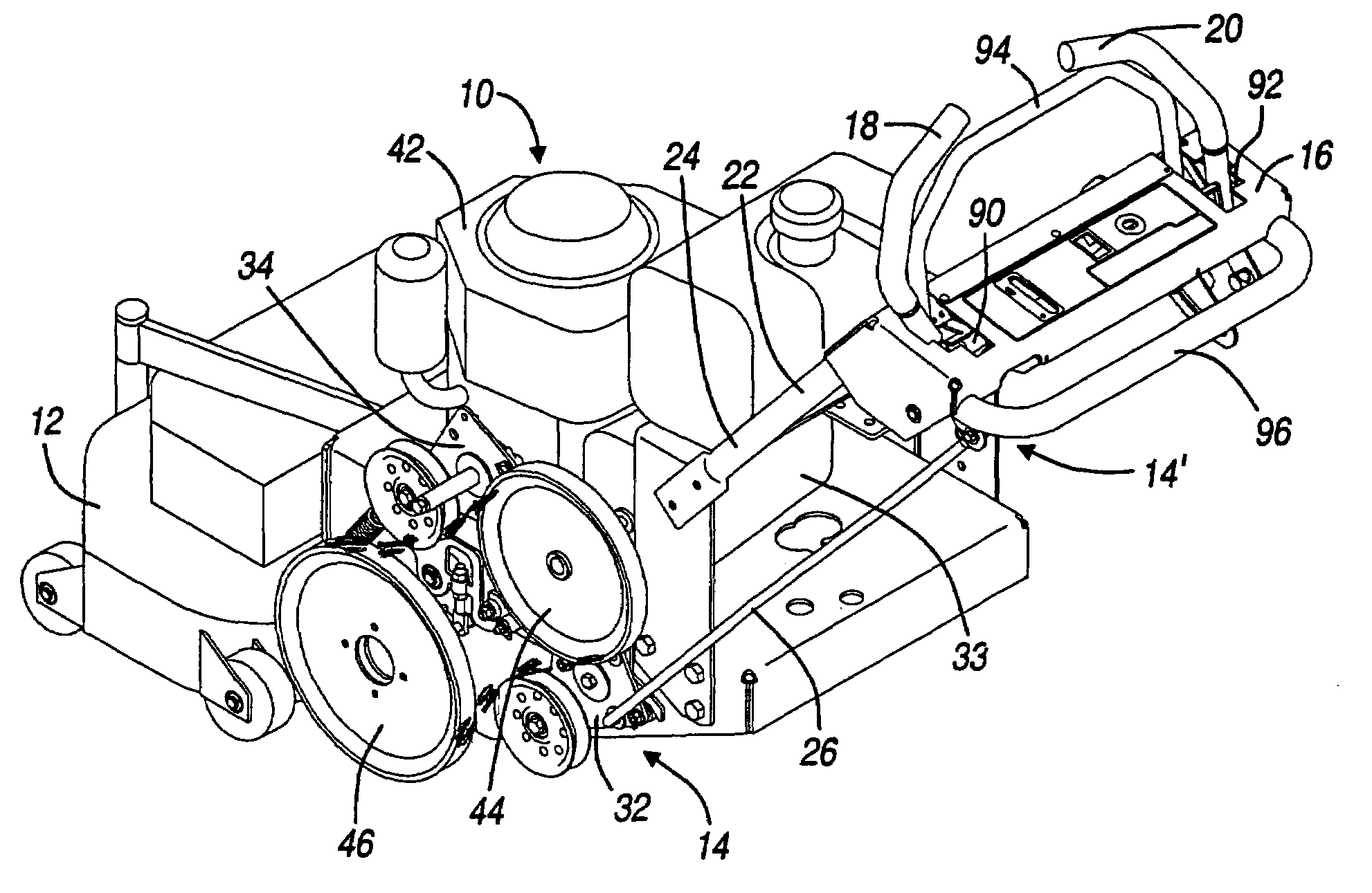 Mower with integrated occupant presence and independent drive and brake lockout