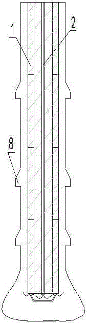 Forming method of ultra-high-strength pile foundation filled with waste slag