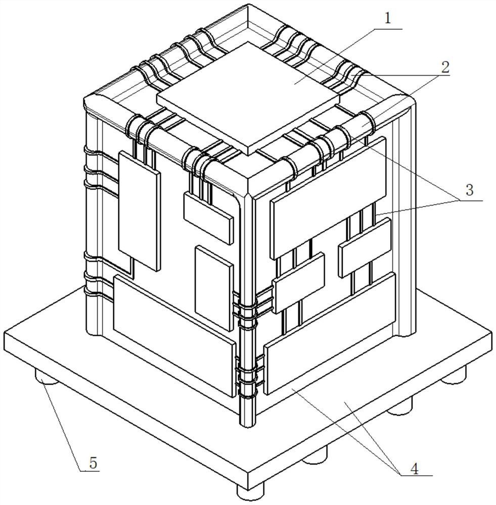 A method for preparing a high-reliability and high-density integrated structure of a power device