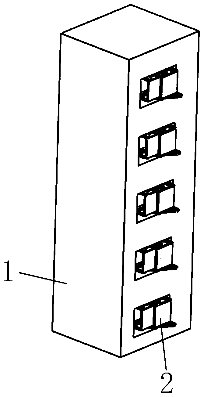 A quick-open telescopic fire escape device for high-rise buildings