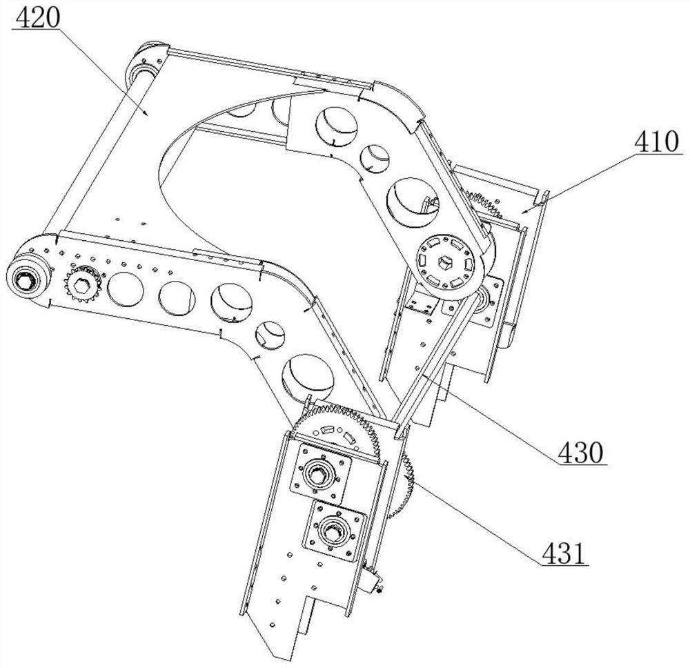 Self-adaptive transfer device for power battery of new energy automobile