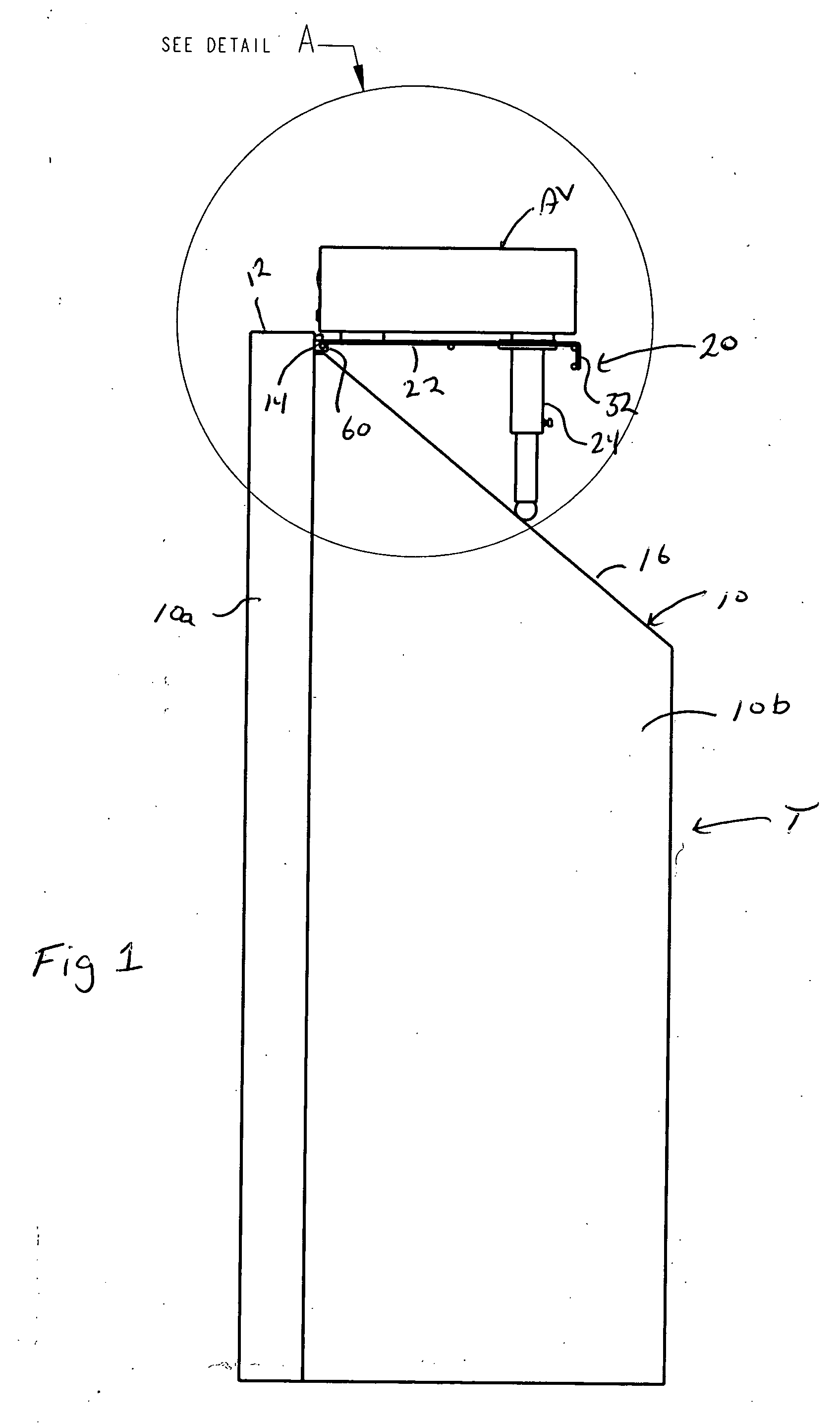 Television shelf for audio/video components