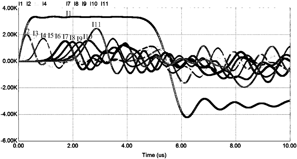 Pulse forming network based on cathode short-circuit grid-controlled thyristor