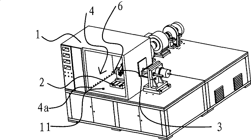 Automatic adjusting arm test stand powder dust environmental test apparatus for vehicle brake gap