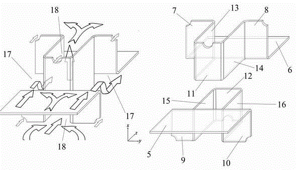 Rolled membrane static mixed flow screen