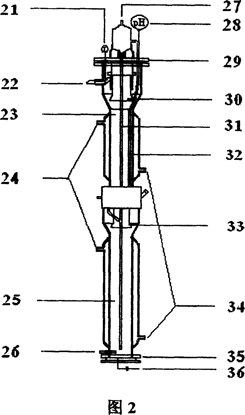 Waste water treatment apparatus for generating firedamp and self-circulating anaerobic reactor thereby