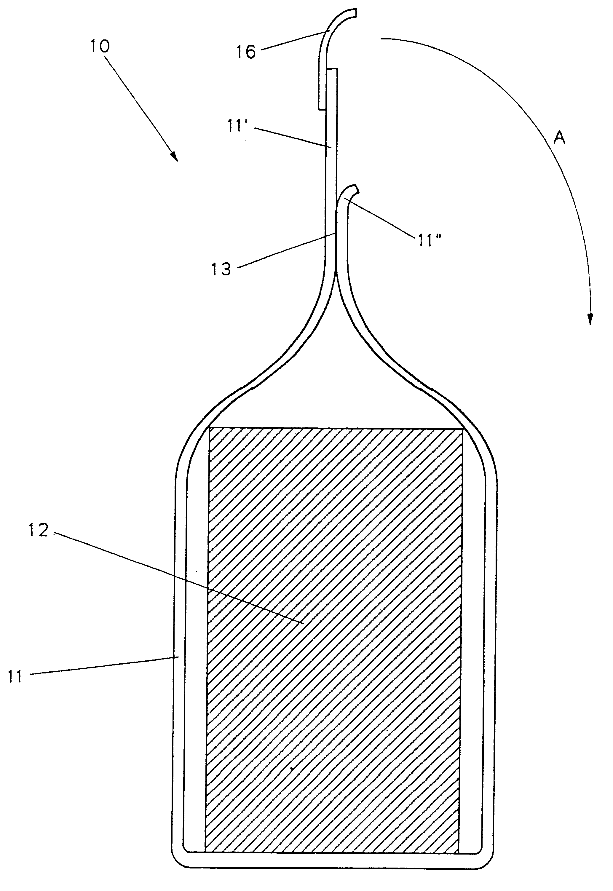 Pouch or packaging for foodstuffs made of a peelable film and process for the production thereof